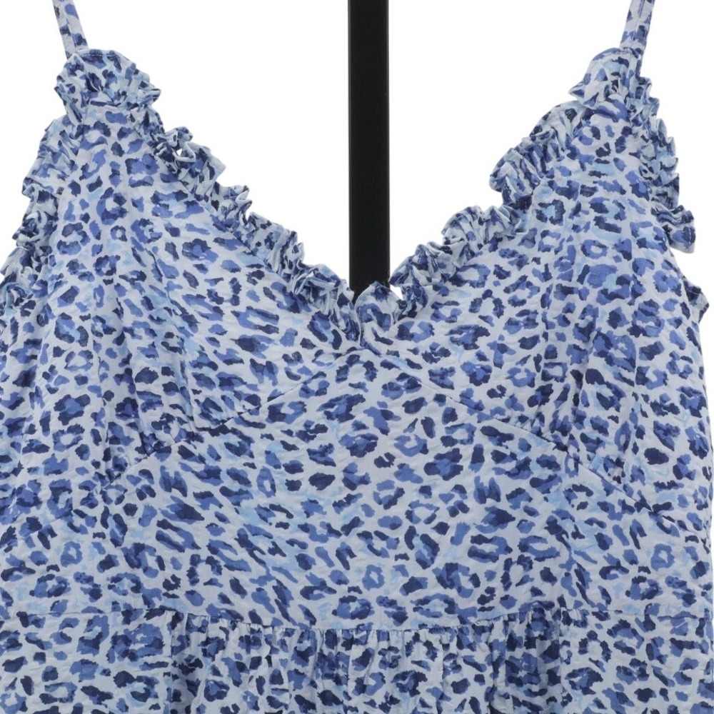 Baum und Pferdgarten Cotton Slip Midi Dress Blue Print Sleeveless Size 2 - Picture 4 of 10